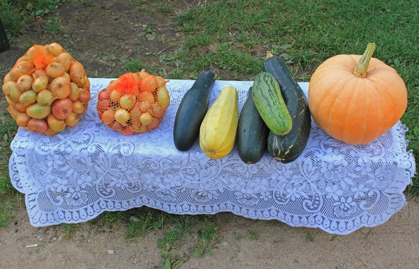 Yol tarafında sebze stand, Varnja, Estonya