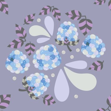 Taze ve lezzetli, ahududulu, dikişsiz bir desen. Tatlı, yuvarlak ve sulu meyvelerle dolu şirin desenli bir tasarım. Yapraklar ve birkaç damla su ile tamamlanmış..