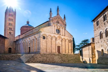 Sahip Marittima Katedrali (Cattedrale di San Cerbone), Güney Toskana, İtalya.