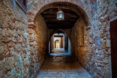 Famous old town of Massa Marittima, Grosseto, Tuscany, Italy clipart