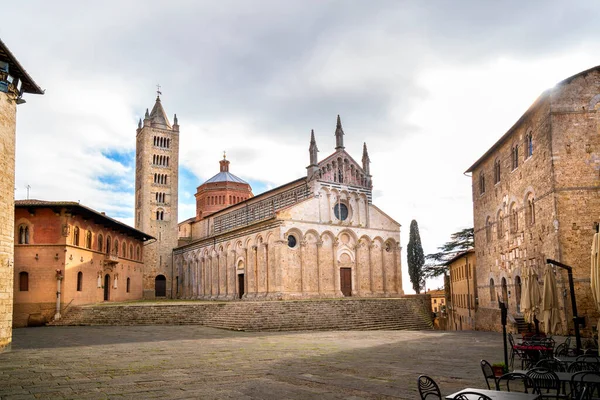 Масса Мариттима Cattedrale San Cerbone Провинция Фазето Южная Тоскана Италия Лицензионные Стоковые Изображения