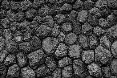 Kaba yapay taşın siyah ve beyaz yobaz dokusu