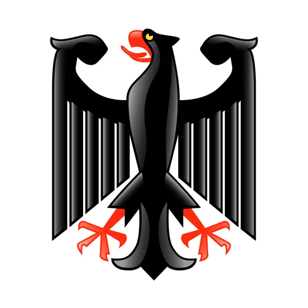 Escudo de armas Alemania aislado en vector blanco — Vector de stock