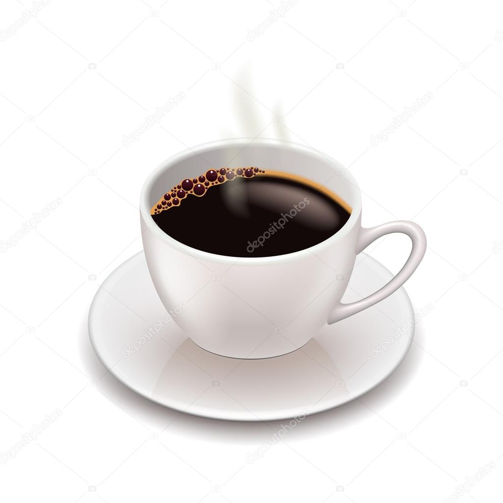 Coffee cup isolated on white vector