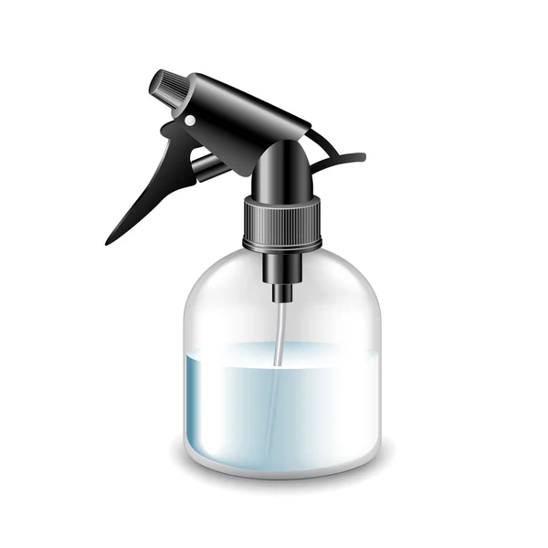 Botella de barber spray aislado en vector blanco — Vector de stock