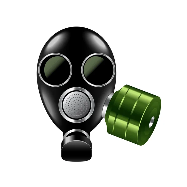 Gas mask isolated on white vector — Stock Vector