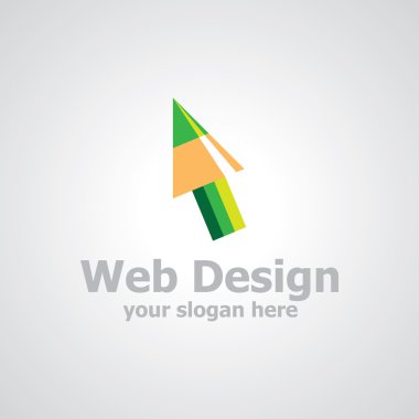 Web tasarım vektör logo şablonu