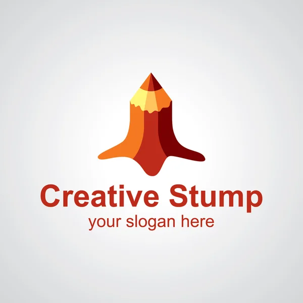 Kreatives Stumpf-Vektor-Logo-Design — Stockvektor