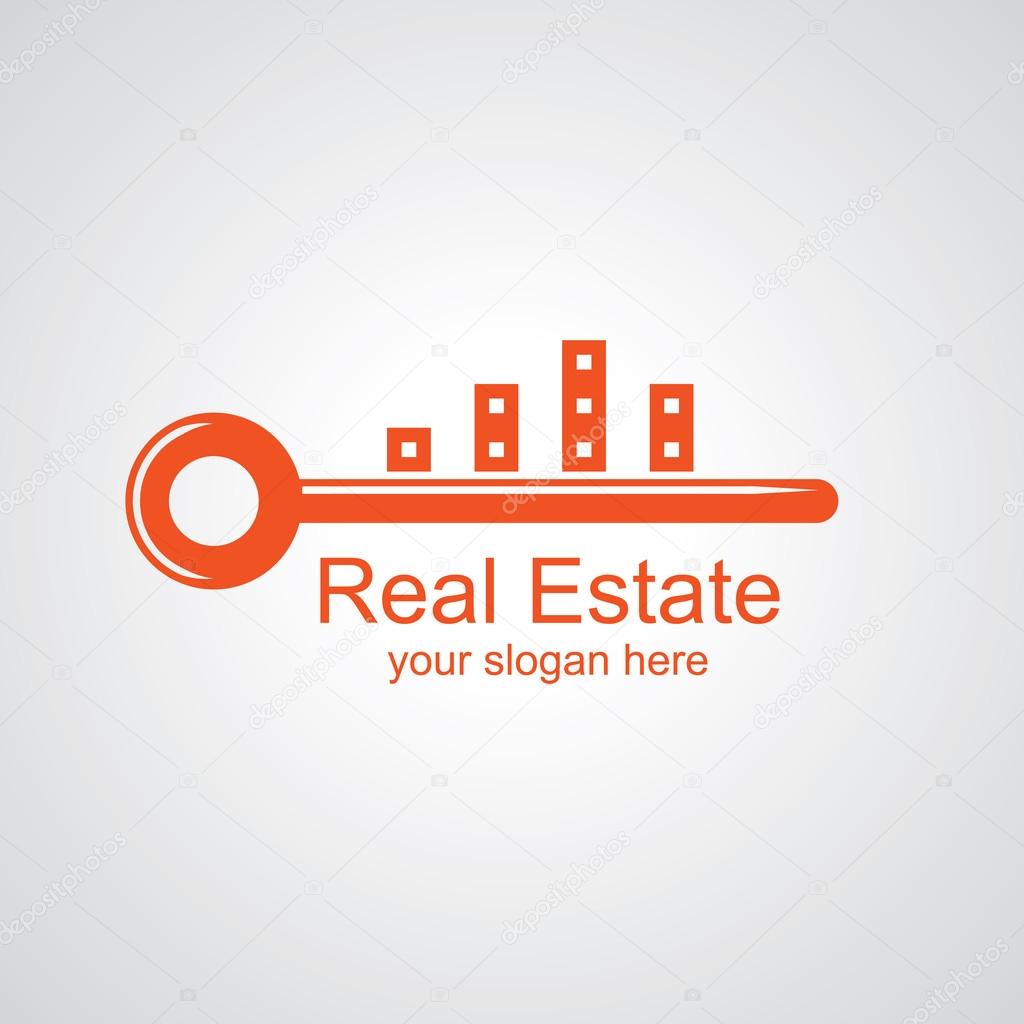 City scape vector logo design, icon idea for real estate brand