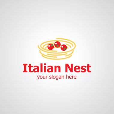 İtalyan yuva vektör logo tasarımı