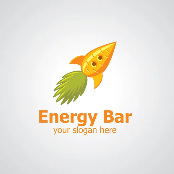 能源酒吧矢量标志设计 — 图库矢量图片