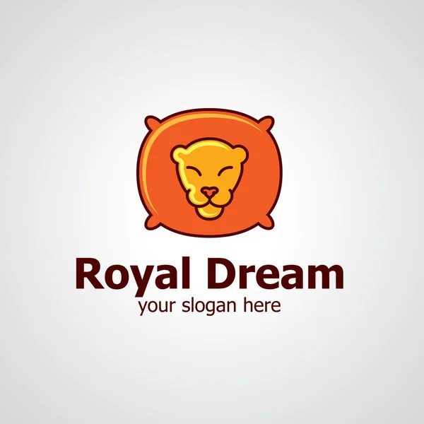 Royal dream vector logo design — Stock Vector