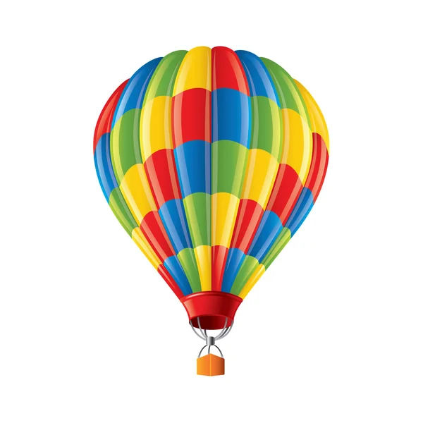 Farbiger Ballon isoliert auf weißem Vektor — Stockvektor