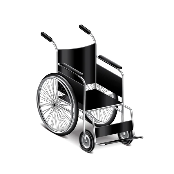 Invalidní vozík izolovaných na bílém vektor — Stockový vektor