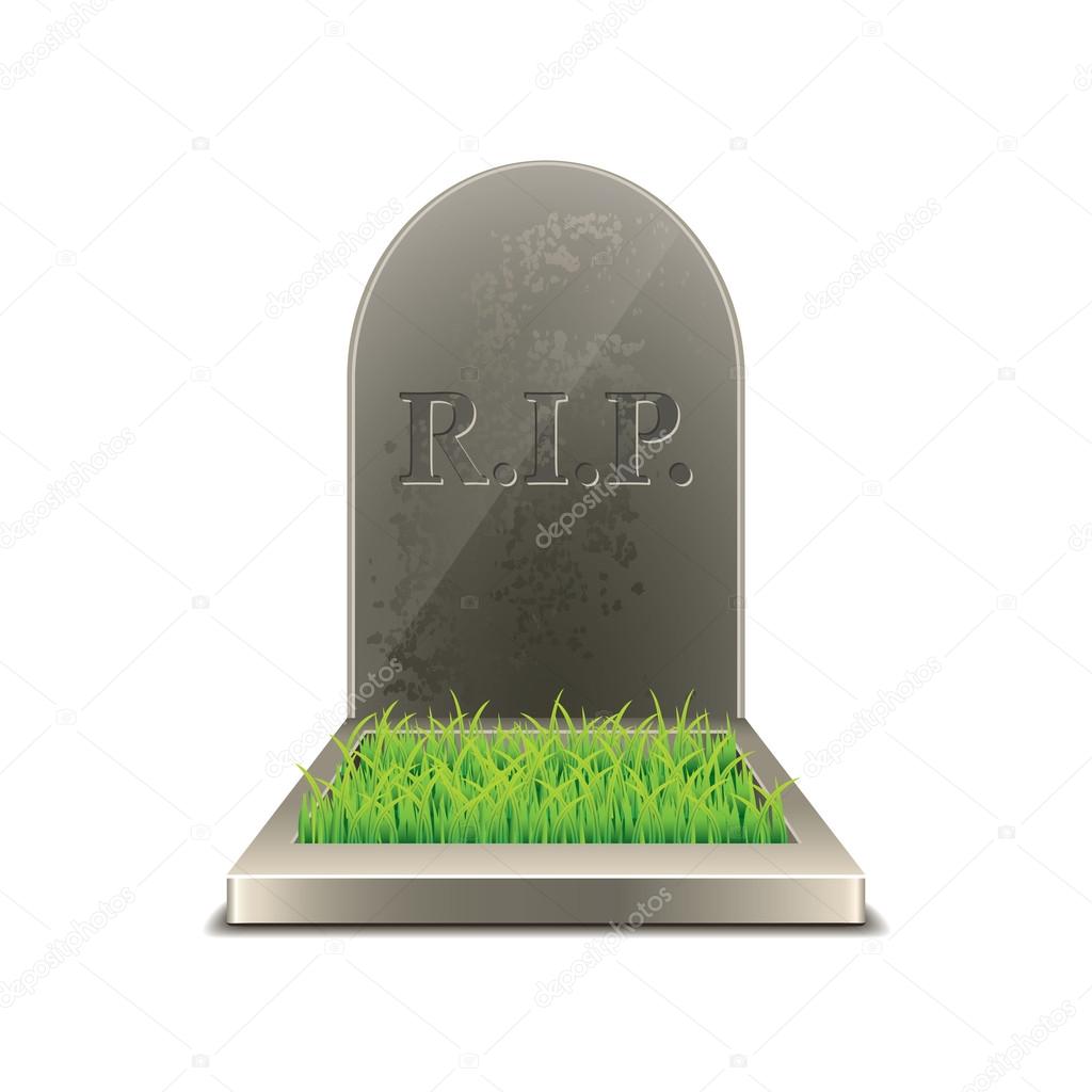 Grave isolated on white vector