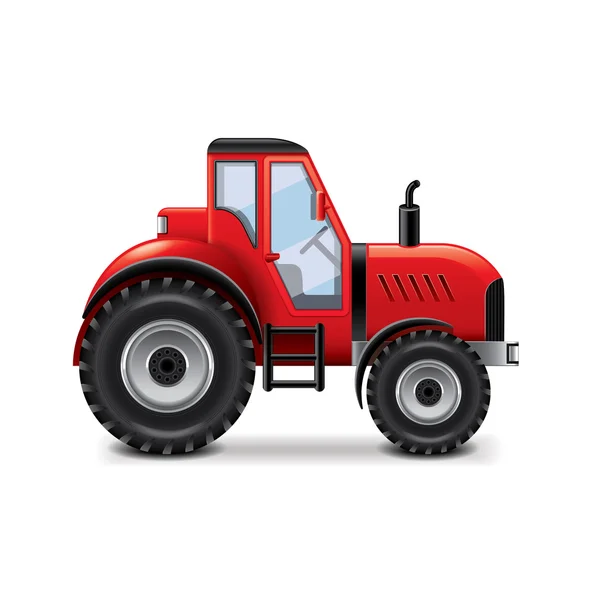 Tractor aislado en vector blanco — Vector de stock