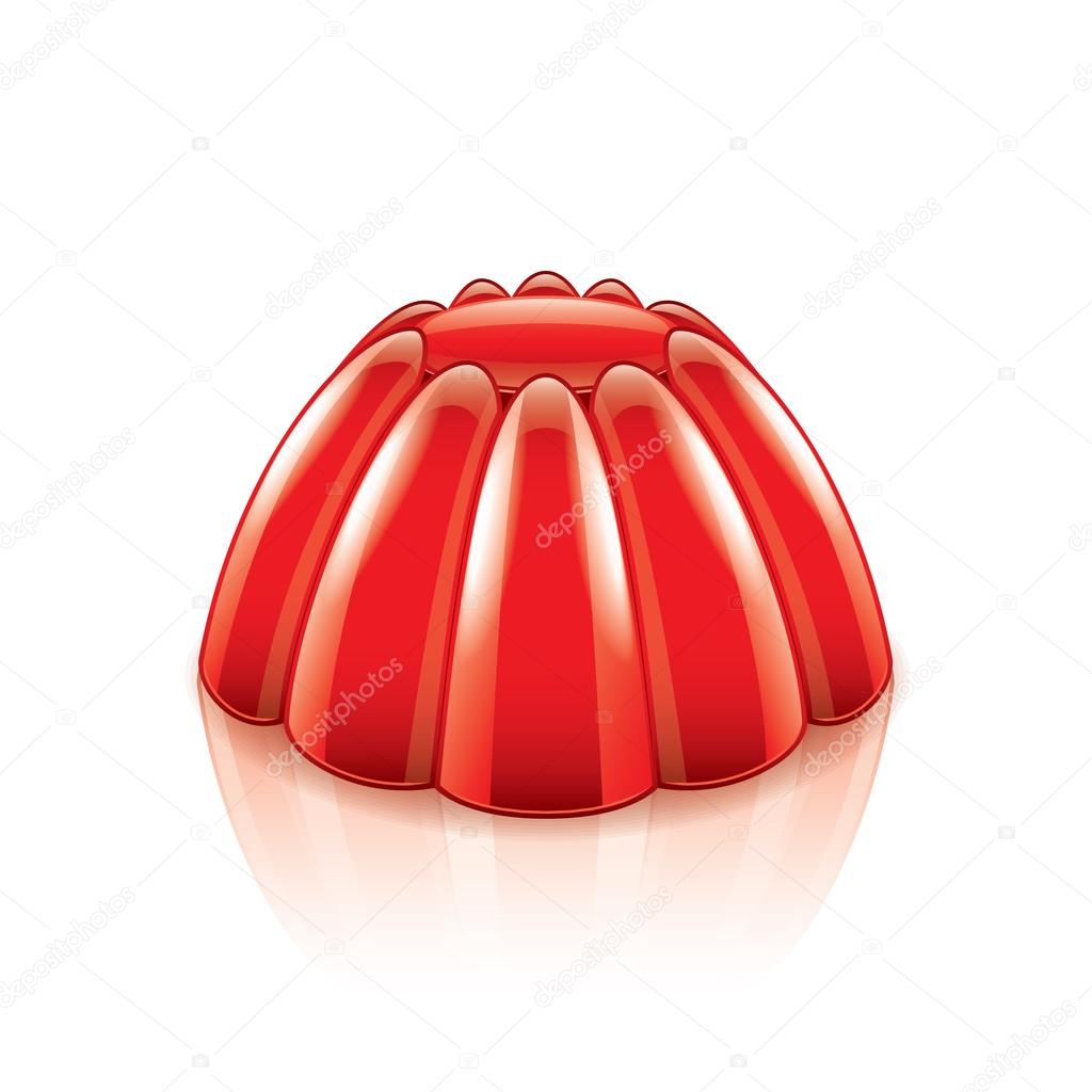 Jelly isolated on white vector