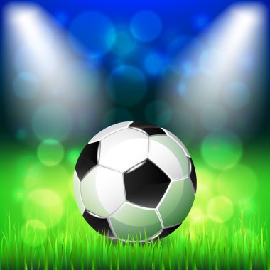 Futbol topu Stadyumu vektör arka plan üzerinde