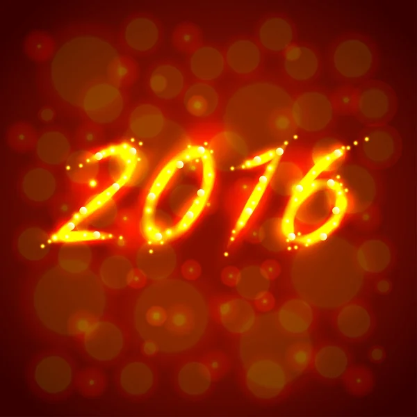 Ευτυχισμένο το νέο έτος 2016 έννοια του διανύσματος — Διανυσματικό Αρχείο