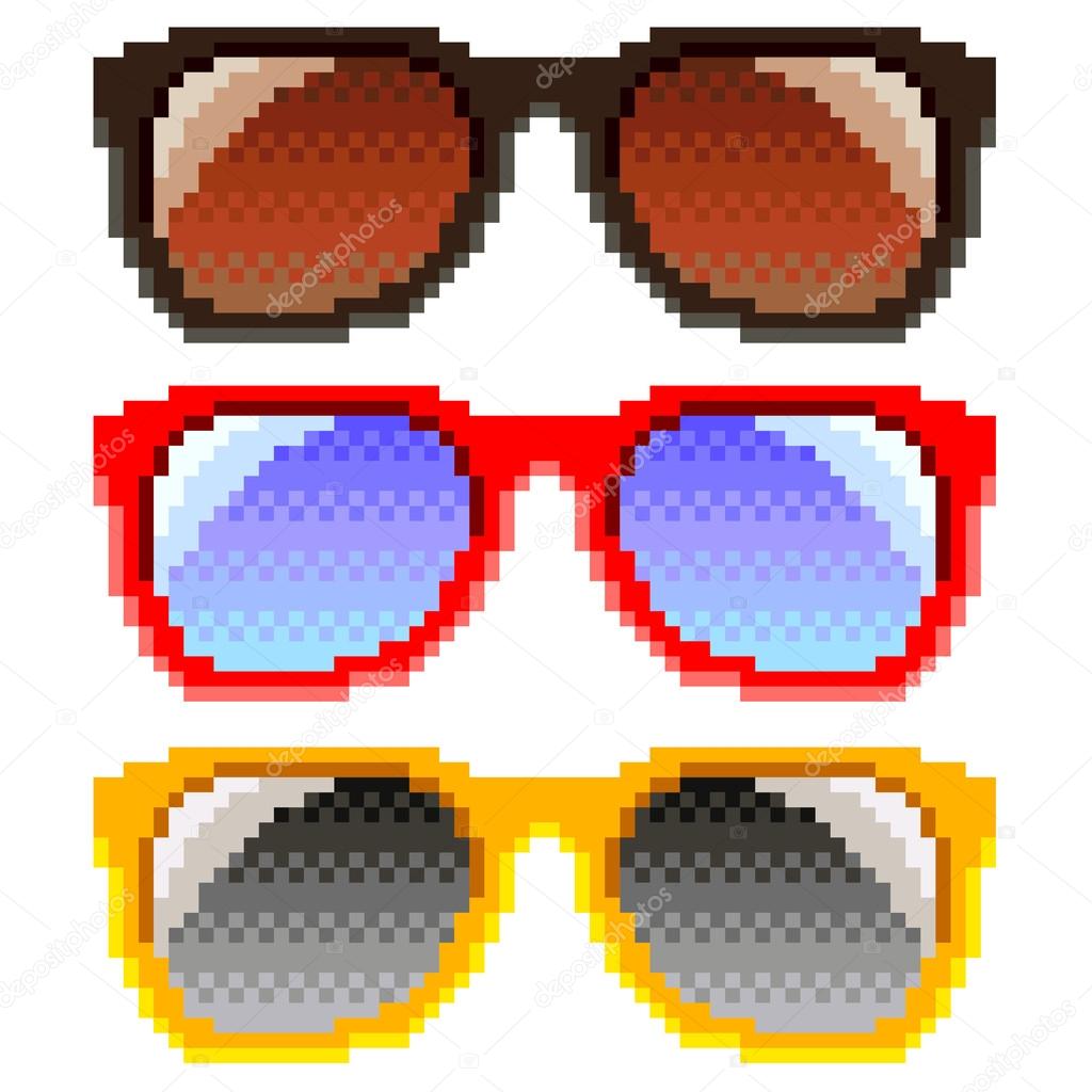 Pixel Sunglasses Isolated Vector Stock Vector Image By ©andegraund548 90672060