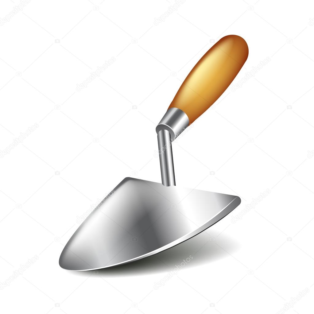 Trowel isolated on white vector