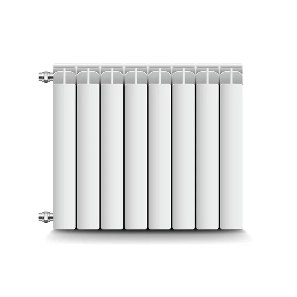 Verwarming-radiator geïsoleerd op witte vector — Stockvector