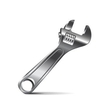 İzole üzerinde beyaz vektör anahtarı