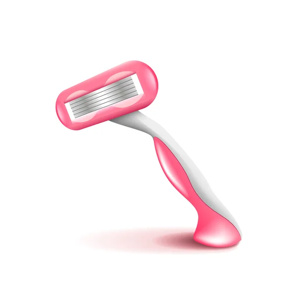 Womens razor isolerad på vit vektor — Stock vektor