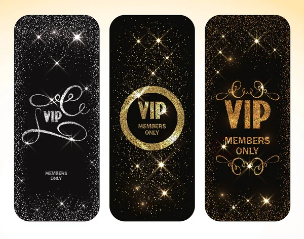 Sparkle VIP  cards — Stock Vector