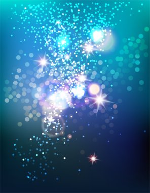 Mavi soyut parlak parlak arkaplan