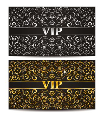 Altın ve gümüş Vip kart