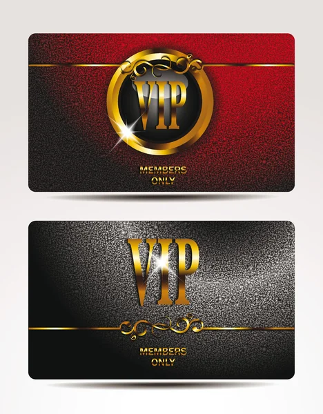 Tarjetas VIP con fondo texturizado — Vector de stock