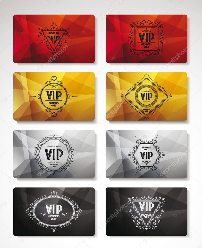 Big set of VIP cards