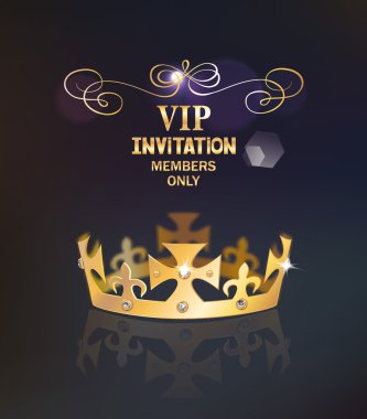 Altın kaplama ile VIP davet