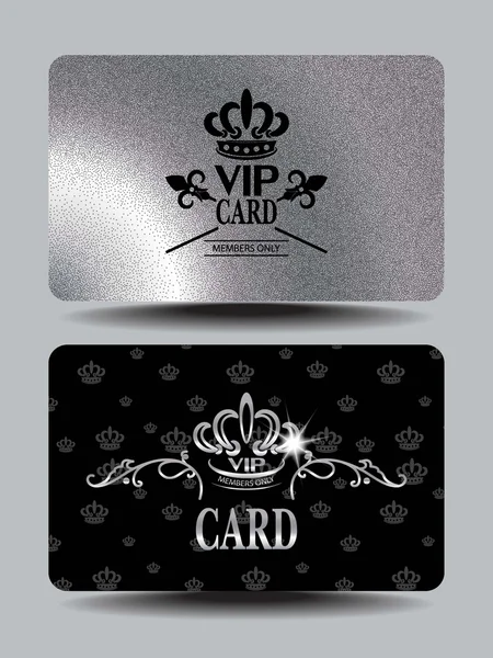 VIP silver cards — Stock Vector