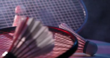 Badminton set, badminton, badminton, badminton, badminton servis horozlarını kapatın.