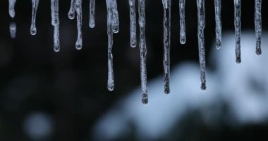 Eriyen Kardan Düşen Damlalar, Buz Sarkıtları, Eriyen Buz Sarkıtları, Eriyen Kardan Düşen Damlalar, Su Damlaları