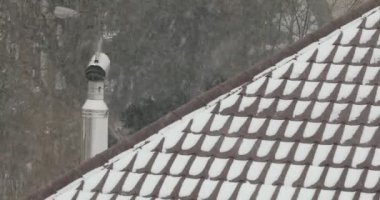 Rüzgâr esiyor, kar yağıyor.