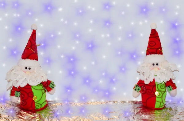 Neujahr Hintergrund Weihnachten Hintergrund Geschenke Weihnachtsmann Weihnachtsbaum — Stockfoto