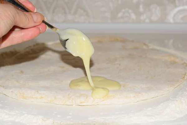 Sweet Filling Butter Cake — Stock Photo, Image