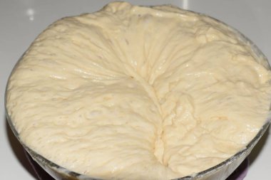 Maya hamuru tabakta yakın çekim