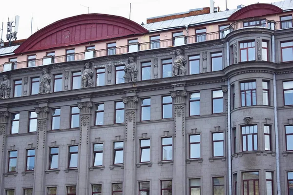 Detalles Fachada Del Edificio Edificio Histórico Arquitectura Clásica —  Fotos de Stock