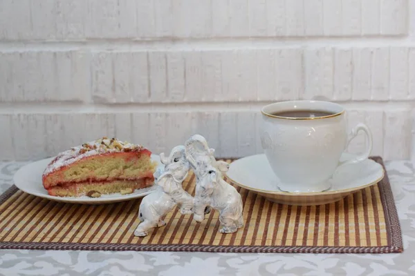 Cup Tea Morning Breakfast — Stock Photo, Image