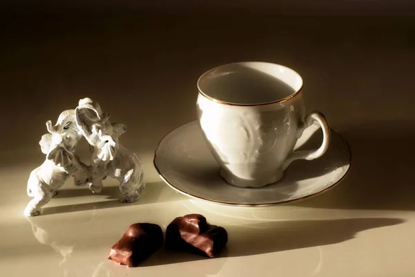 Tea Cup Table — Stock Photo, Image