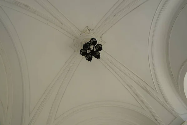 Edifício Igreja Detalhes Fachada Edifício Lugar Santo Dos Peregrinos — Fotografia de Stock