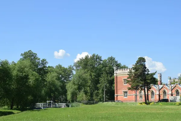 Stig Parken Sommardag Plats Att Koppla — Stockfoto