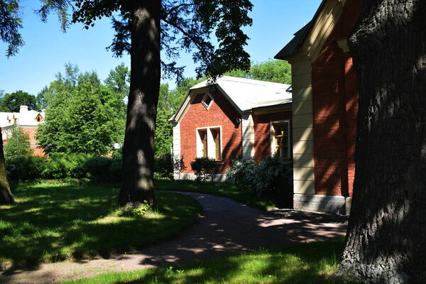 garden house, country life, landscape design, sunny day