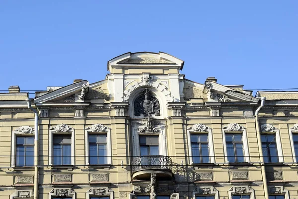 Elewacja Budynku Architektura Klasyczna Kolonialna Antyczna — Zdjęcie stockowe