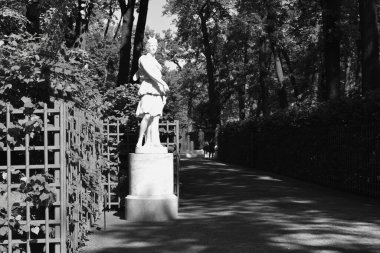 Bir park, insanların dinlenebileceği bir yer, yeşil ağaçlar.