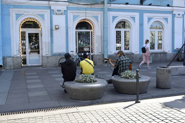 Vista Rua Cidade — Fotografia de Stock